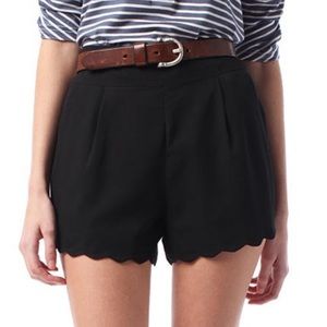 Scalloped shorts